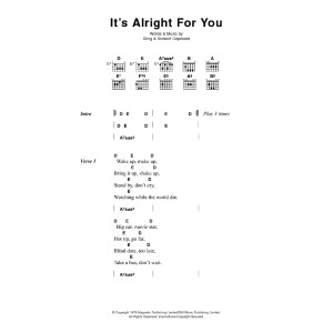 It's Alright For You